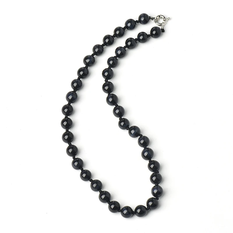 18 inch Exudes Bright Black Luster With a round customized Shape Beads 10 MM Black Tiger eyes stone Necklace
18 inch Exudes Bright Black Luster With a round customized Shape Beads 10 MM Black Tiger eyes stone Necklace