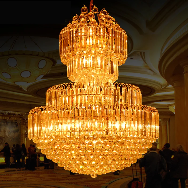 Luxury Large K9 Gold Crystal Chandelier Lustre Led Modern Chandelier Lighting Customizable Chrome Living Room Lobby Hotel
Luxury Large K9 Gold Crystal Chandelier Lustre Led Modern Chandelier Lighting Customizable Chrome Living Room Lobby Hotel