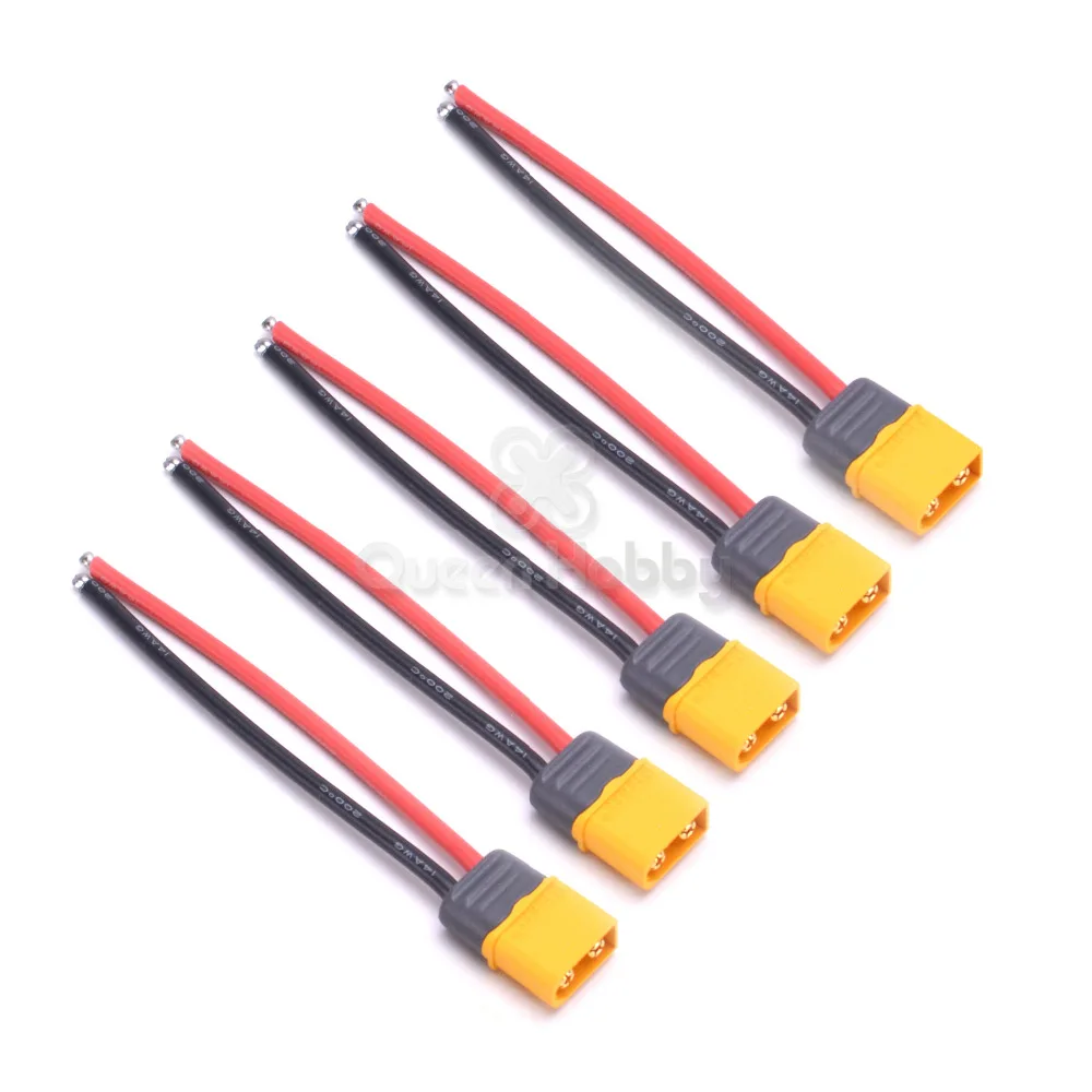 Amass XT60H Male Plug Connector with Shealth 14awg Silicone Wire RC Lipo Battery Quadcopter XT60 5pcs/lot
Amass XT60H Male Plug Connector with Shealth 14awg Silicone Wire RC Lipo Battery Quadcopter XT60 5pcs/lot