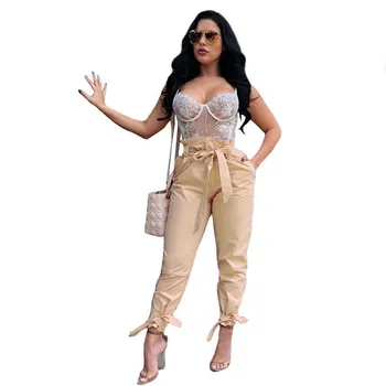 New Women High Waist Pants Women Slim Solid Comfortable Clothes Fashion Pencil Pants Lace Up Trousers
New Women High Waist Pants Women Slim Solid Comfortable Clothes Fashion Pencil Pants Lace Up Trousers