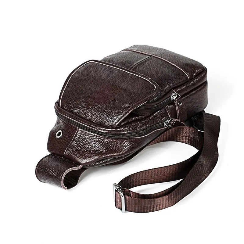 New Crossbody Bags Men Cow Leather Messenger Chest Bag Pack Headphone Hole Vintage Bag Waterproof Single Shoulder Strap Pack
New Crossbody Bags Men Cow Leather Messenger Chest Bag Pack Headphone Hole Vintage Bag Waterproof Single Shoulder Strap Pack