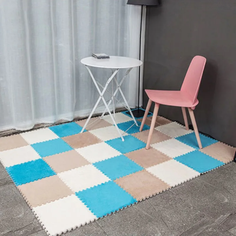 Comfortable Nursery Stitching Rugs Environmental Plush Interlocking Foam Pad Puzzle Floor Tiles Mat Baby Crawling
Comfortable Nursery Stitching Rugs Environmental Plush Interlocking Foam Pad Puzzle Floor Tiles Mat Baby Crawling