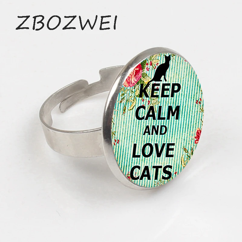 ZBOZWEI 2018 "Keep Calm and Love Cats Ring Keep Calm Ring Keep calm Jewelry Birthday Gift " Glass Cabochon Ring
ZBOZWEI 2018 "Keep Calm and Love Cats Ring Keep Calm Ring Keep calm Jewelry Birthday Gift " Glass Cabochon Ring