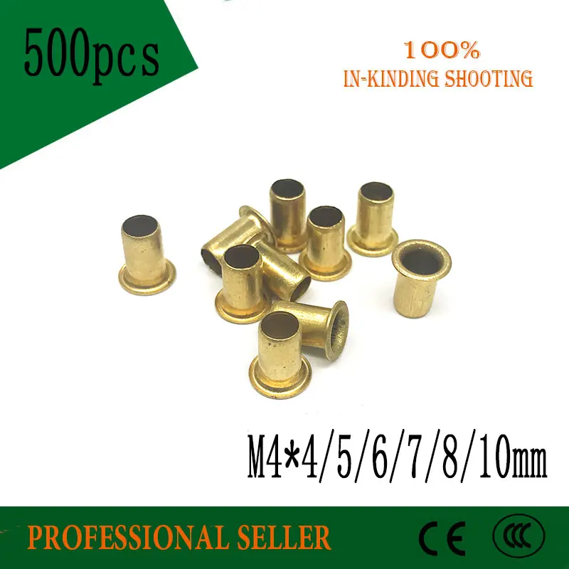 500pcs M4*4/5/6/7/8/10 mm Hollow Copper rivet Bronze rivets Cross hole Brass rivets Single tube DIY accessories
500pcs M4*4/5/6/7/8/10 mm Hollow Copper rivet Bronze rivets Cross hole Brass rivets Single tube DIY accessories