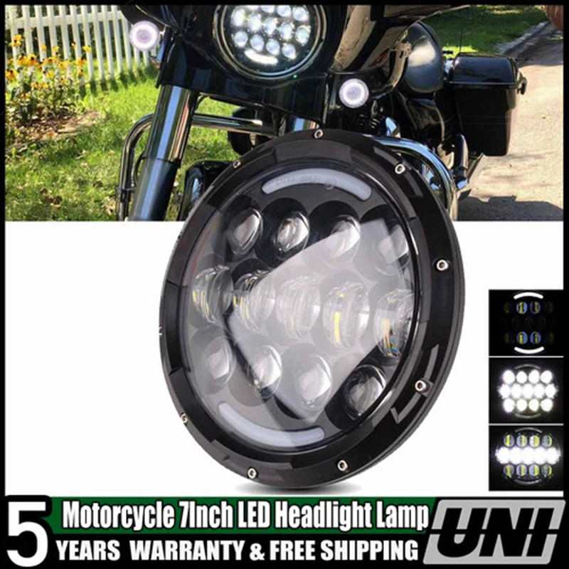 7 Inch BLACK Projector HID LED Light Bulb Headlight For HARLEY DAVIDSON Waterproof Free Shipping
7 Inch BLACK Projector HID LED Light Bulb Headlight For HARLEY DAVIDSON Waterproof Free Shipping