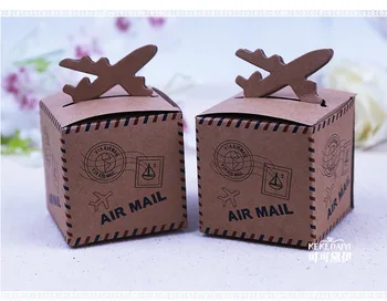 100pcs/lot 6cm*6cm Kraft Paper Square Box Vintage Aircraft Candy Boxes Wedding Party Favors Souvenirs Gifts for guests
100pcs/lot 6cm*6cm Kraft Paper Square Box Vintage Aircraft Candy Boxes Wedding Party Favors Souvenirs Gifts for guests