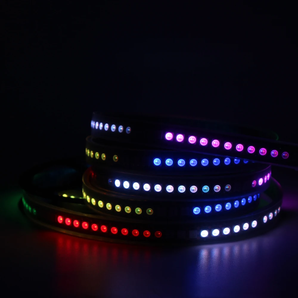 DC5V WS2812B pixel strips 1m/4m/5m 30/60/144 pixels/m Smart led pixel strip Black/White PCB WS2812 IC IP30/IP65/IP67 waterproof
DC5V WS2812B pixel strips 1m/4m/5m 30/60/144 pixels/m Smart led pixel strip Black/White PCB WS2812 IC IP30/IP65/IP67 waterproof