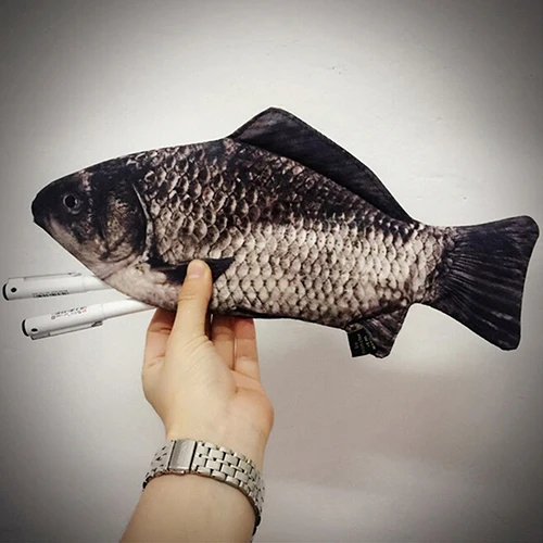 Women's Fashion Fish Shape Coin Purse Pen Phone Bags Clutch Organiser Wallet