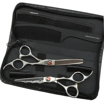 Pet scissors 6.0 inch silver with high-grade red screws Comfortable and easy to use Sharp cut to create styling tools scissors
Pet scissors 6.0 inch silver with high-grade red screws Comfortable and easy to use Sharp cut to create styling tools scissors