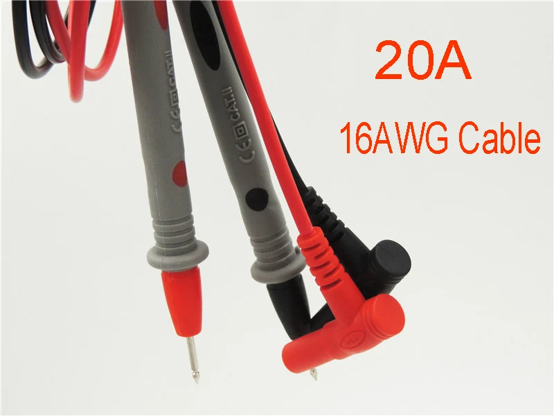 16AWG 1000V 20A Needle Tip Probe for Universal Digital Multimeter Multi Meter Test Leads Pin Wire Pen Cable 88cm 1pai'r
16AWG 1000V 20A Needle Tip Probe for Universal Digital Multimeter Multi Meter Test Leads Pin Wire Pen Cable 88cm 1pai'r