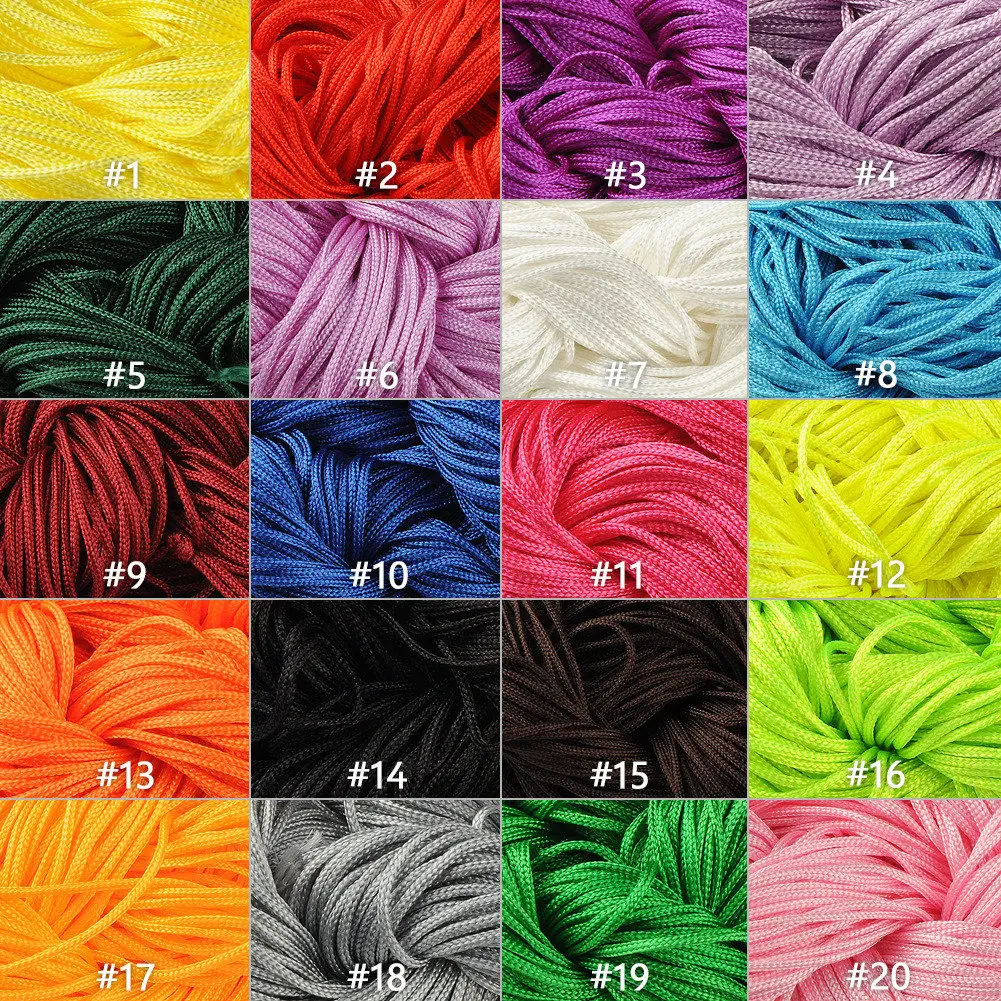 Rope WITUSE DIY Braided String 20M Long 1mm Diamter Chinese Knot Wire Cord Macrame String Thread For Necklace Bracelet
Rope WITUSE DIY Braided String 20M Long 1mm Diamter Chinese Knot Wire Cord Macrame String Thread For Necklace Bracelet