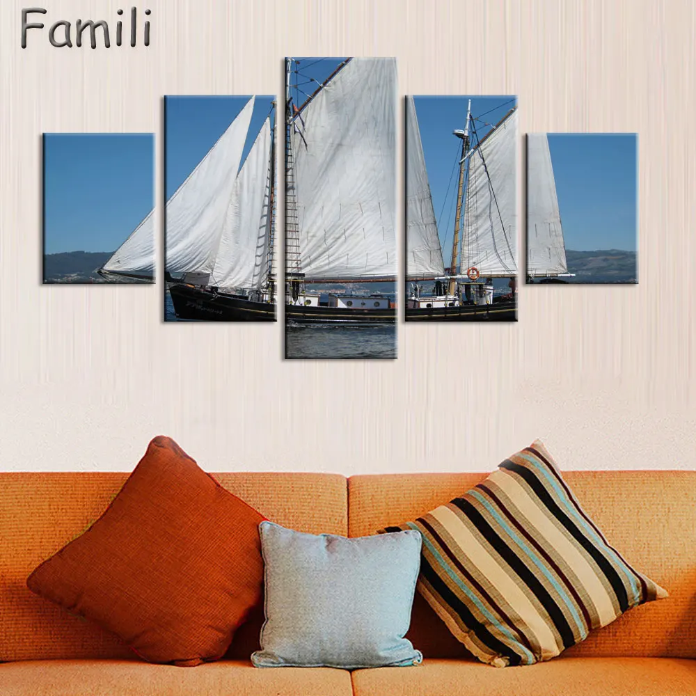 5Pieces Unframed Sailing Boat Canvas Painting Art Posters and Prints Landscape Wall Art Home Decor for Living Room Home Decor
5Pieces Unframed Sailing Boat Canvas Painting Art Posters and Prints Landscape Wall Art Home Decor for Living Room Home Decor