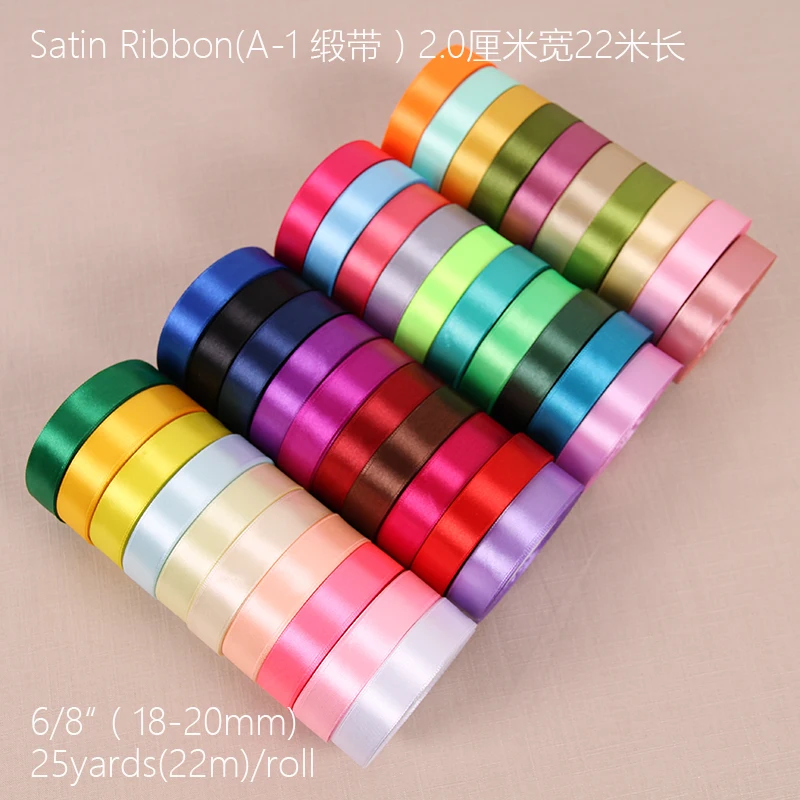 Mix 10 colors 2 cm wide ribbon ribbon gift packaging with silk ribbonDIY hairbow accessories, Mix 10 colors, 20 yards
Mix 10 colors 2 cm wide ribbon ribbon gift packaging with silk ribbonDIY hairbow accessories, Mix 10 colors, 20 yards