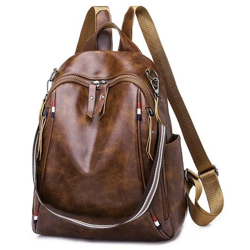 Women Shoulder Backpack Ladies Fashion Multifunction Pu Leather Backpacks Adolescent Casual Retro School Bag Traveling Backpack
Women Shoulder Backpack Ladies Fashion Multifunction Pu Leather Backpacks Adolescent Casual Retro School Bag Traveling Backpack