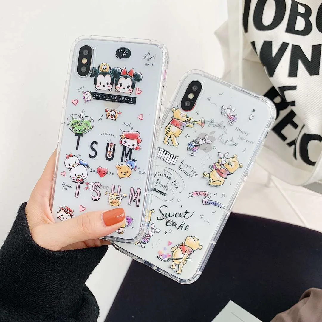Cute cartoon Disneys Q version Mickey phone case For 6 6s 7 8 plus Clear soft TPU case For iphone Xs MAX Xr X back cover Fundas
Cute cartoon Disneys Q version Mickey phone case For 6 6s 7 8 plus Clear soft TPU case For iphone Xs MAX Xr X back cover Fundas