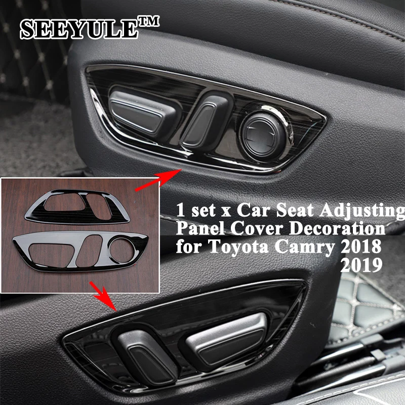 1 set SEEYULE Styling Car Seat Adjusting Switch Knob Panel Cover Decoration Sticker Car Accessories for Toyota Camry 2018 2019
1 set SEEYULE Styling Car Seat Adjusting Switch Knob Panel Cover Decoration Sticker Car Accessories for Toyota Camry 2018 2019