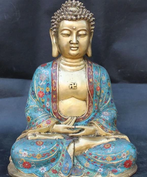 003654 Tibet Fane Cloisonne Enamel Bronze Gold Gilt Shakyamuni Sakyamuni Buddha Statue
003654 Tibet Fane Cloisonne Enamel Bronze Gold Gilt Shakyamuni Sakyamuni Buddha Statue