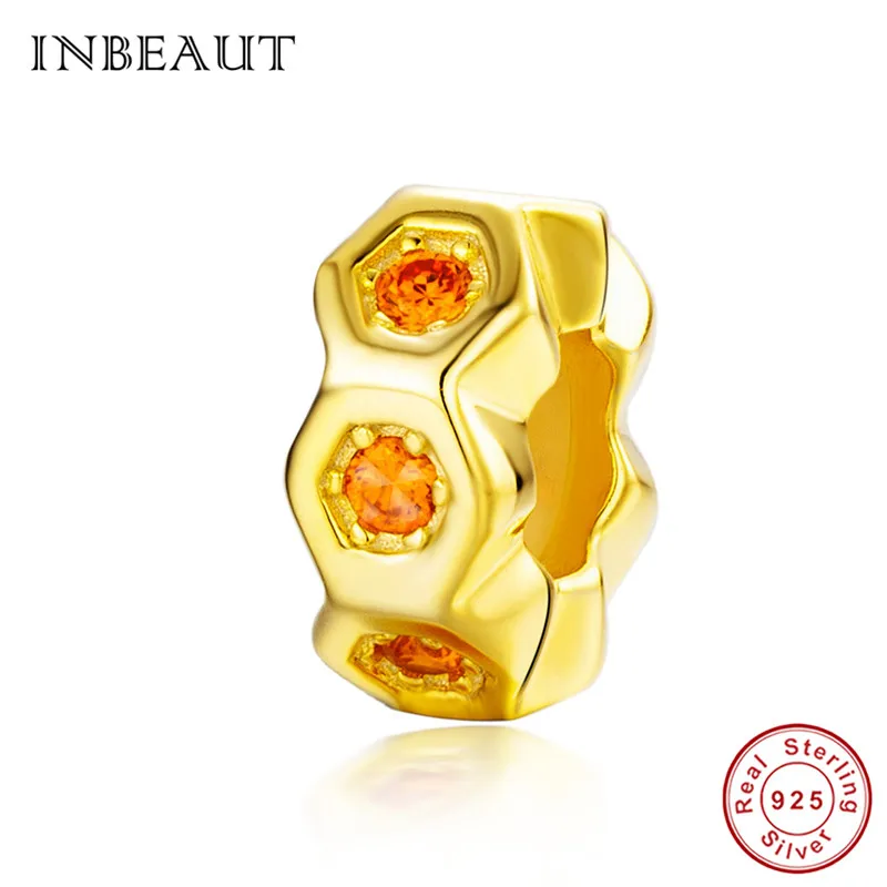 INBEAUT 100% Real 925 Sterling Silver Yellow Zircon Honeycomb Beads fit Pandora Bracelet Gold-color Bee Nest Charms DIY Jewelry
INBEAUT 100% Real 925 Sterling Silver Yellow Zircon Honeycomb Beads fit Pandora Bracelet Gold-color Bee Nest Charms DIY Jewelry