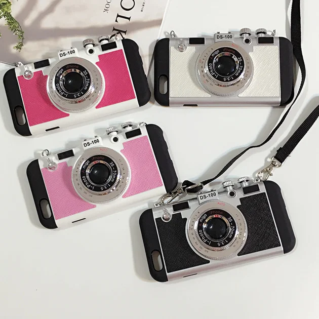New Retro Fashion Camera Style Phone Case Cover With Long Strap Rope For iphone5 5s SE 6 6s 7plus case
New Retro Fashion Camera Style Phone Case Cover With Long Strap Rope For iphone5 5s SE 6 6s 7plus case