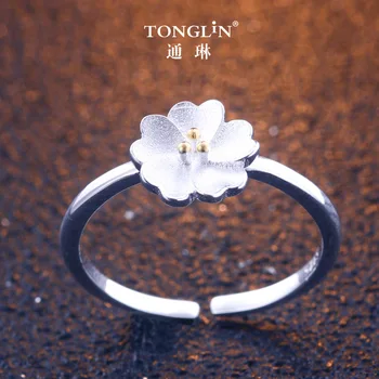 The cherry Blossom Branch Rings for Women 925 Silver Adjustable Flower Finger Ring Women Ring Bagues Strass joyas de acero
The cherry Blossom Branch Rings for Women 925 Silver Adjustable Flower Finger Ring Women Ring Bagues Strass joyas de acero