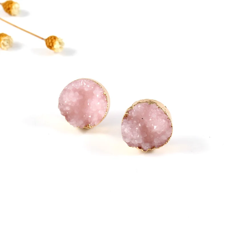 1Pair Female Piercing Slopes Druzy Drusy Earings For Women Jewelry Trendy Resin Stud Earrings Earstud Small Earrings Gift E144
1Pair Female Piercing Slopes Druzy Drusy Earings For Women Jewelry Trendy Resin Stud Earrings Earstud Small Earrings Gift E144