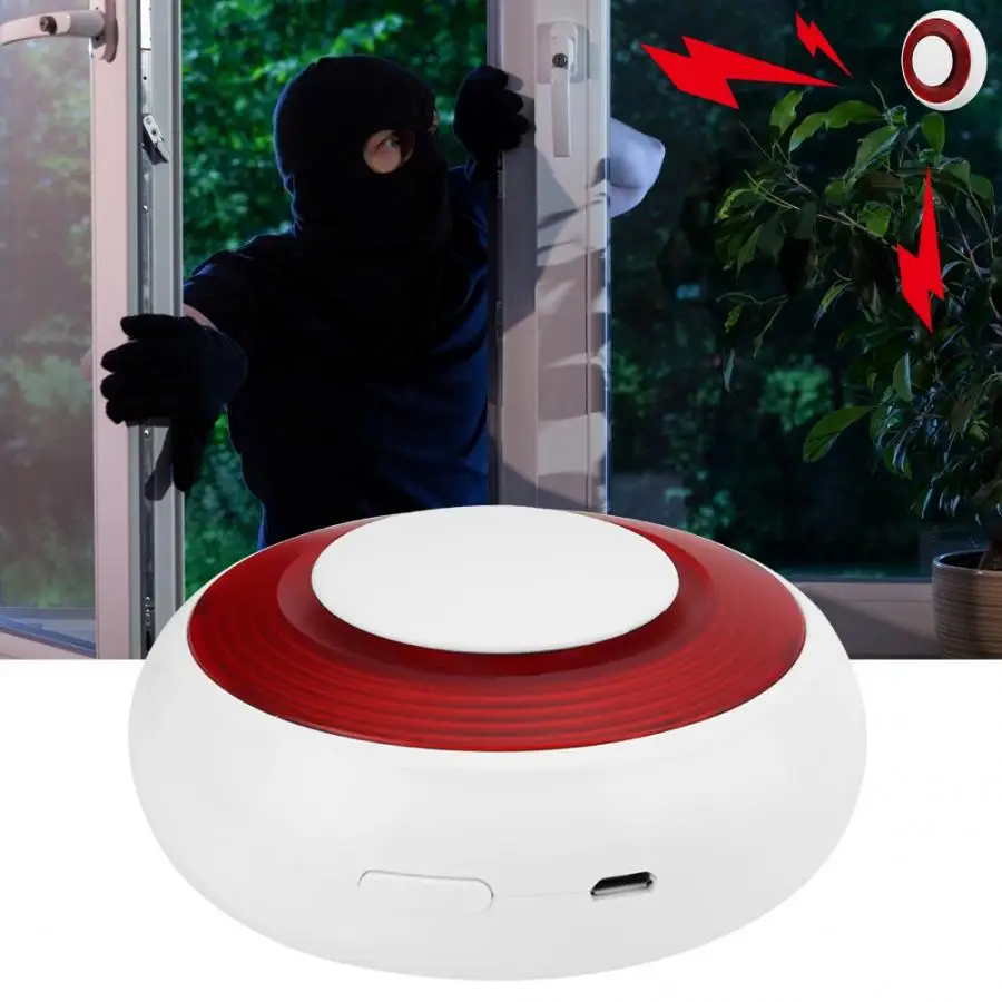 Wireless Voice Sound and Light Strobe Siren Warning Alarm Security Detector System
Wireless Voice Sound and Light Strobe Siren Warning Alarm Security Detector System