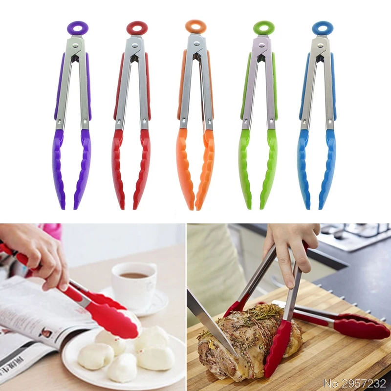 Kitchen Tools Gadgets Kitchen Cooking Salad Serving BBQ Stainless Steel Handle Tongs Utensil Z07 Drop Shipping Drop Ship
Kitchen Tools Gadgets Kitchen Cooking Salad Serving BBQ Stainless Steel Handle Tongs Utensil Z07 Drop Shipping Drop Ship