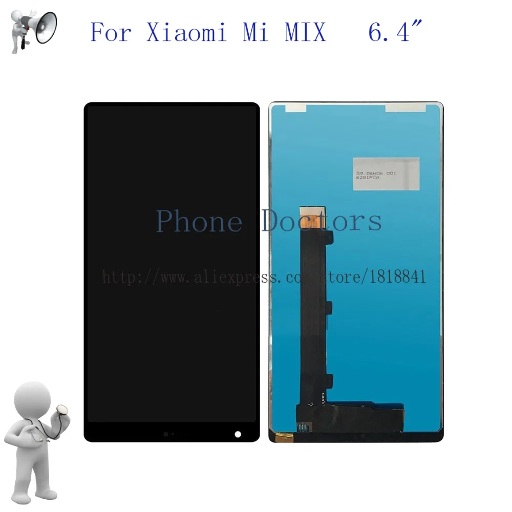 6.4'' For Xiaomi Mi Mix Full Touch Screen Digitizer Glass + LCD Display Assembly For Mi concept phone New 1080x2040 LCD Replace
6.4'' For Xiaomi Mi Mix Full Touch Screen Digitizer Glass + LCD Display Assembly For Mi concept phone New 1080x2040 LCD Replace