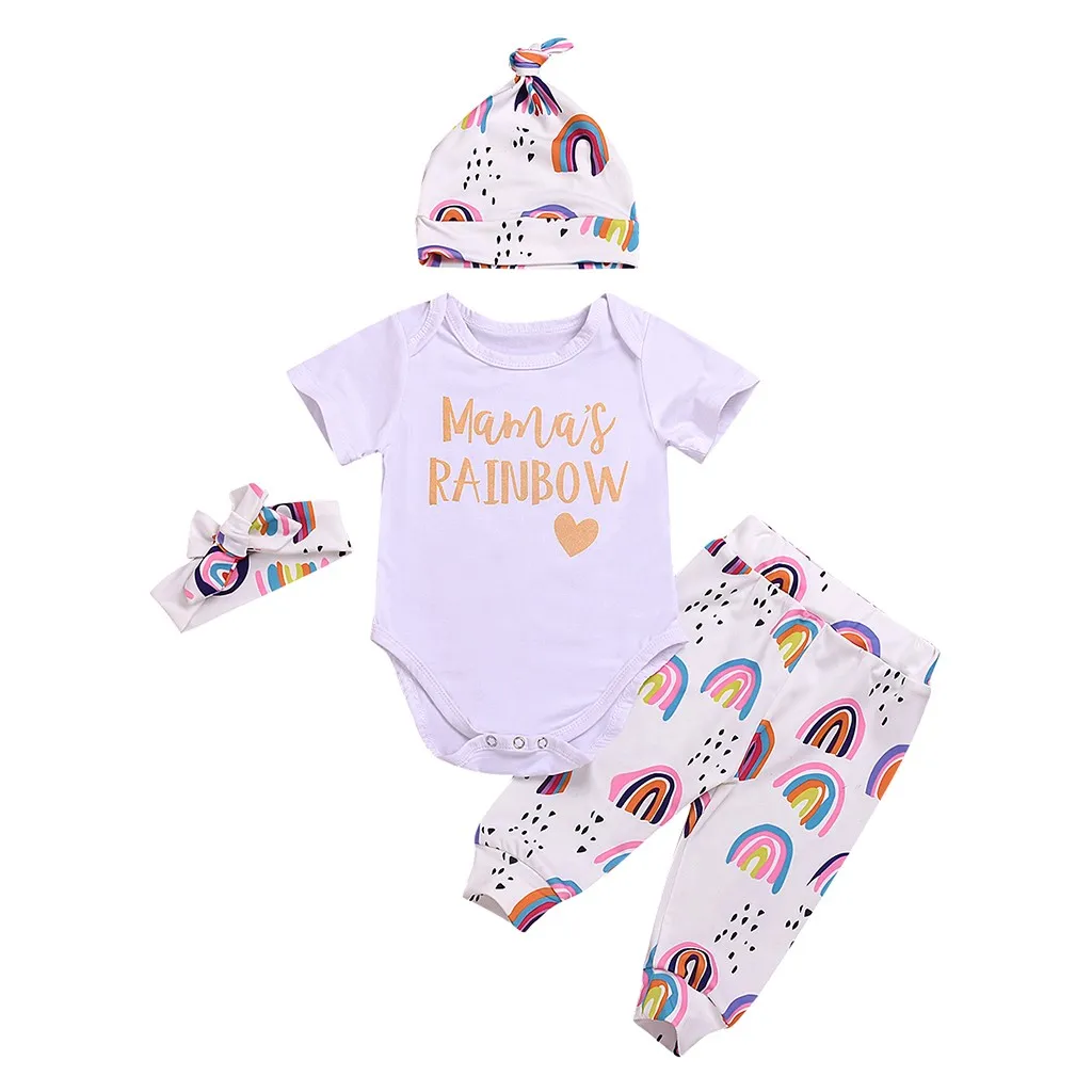 Rainbow Toddler Baby boy clothes Set Short Sleeve Letter Romper+Rainbow Pants+Hat+Headbands Sets Outfit boy clothes Sets
Rainbow Toddler Baby boy clothes Set Short Sleeve Letter Romper+Rainbow Pants+Hat+Headbands Sets Outfit boy clothes Sets
