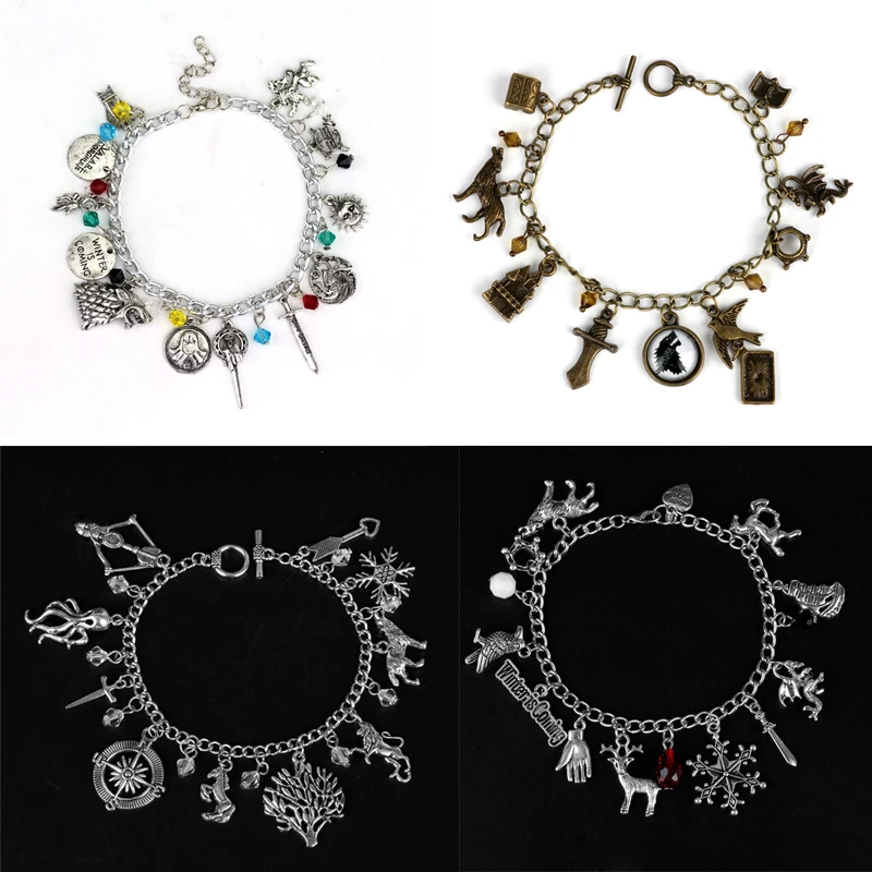 Game Of Throne Unisex Charm A Bracelet Targaryen Dragon Crystal Dangles Bracelets Wolf Head Lion Punk Style Wristhand
Game Of Throne Unisex Charm A Bracelet Targaryen Dragon Crystal Dangles Bracelets Wolf Head Lion Punk Style Wristhand