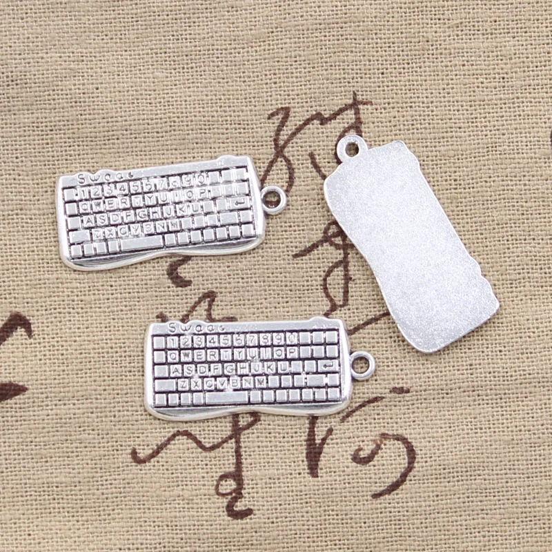 10pcs Charms Computer Keyboard 14x31mm Antique Silver Color Plated Pendants Making DIY Handmade Tibetan Silver Color Jewelry
10pcs Charms Computer Keyboard 14x31mm Antique Silver Color Plated Pendants Making DIY Handmade Tibetan Silver Color Jewelry