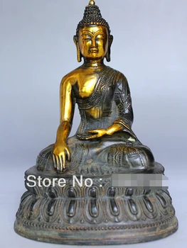 free shipping Rare Old Collectable Tibet Pure bronze Buddhism Buddha Sakyamuni Buddha Statue
free shipping Rare Old Collectable Tibet Pure bronze Buddhism Buddha Sakyamuni Buddha Statue