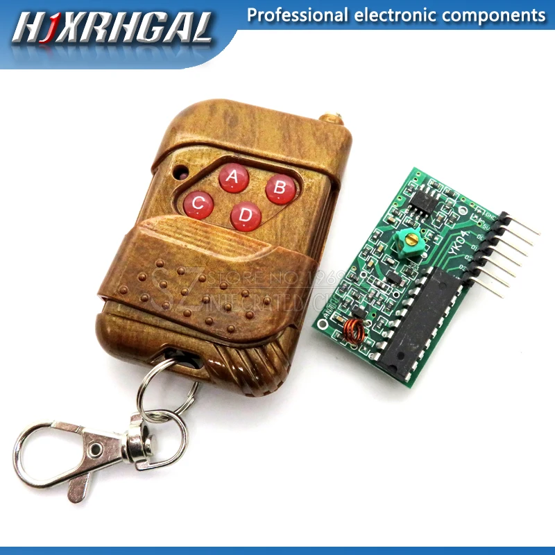 1set IC 2262/2272 4 Channel 315Mhz Key Wireless Remote Control Kits Receiver module For arduino
1set IC 2262/2272 4 Channel 315Mhz Key Wireless Remote Control Kits Receiver module For arduino