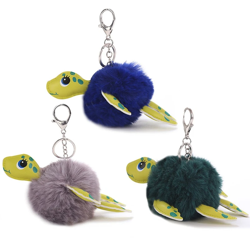 New Cute Turtle Ball Fake Fur Pompom Keychain For Women Bag Cars Pendant Key Chains Keyring Girls Jewelry Gift
New Cute Turtle Ball Fake Fur Pompom Keychain For Women Bag Cars Pendant Key Chains Keyring Girls Jewelry Gift