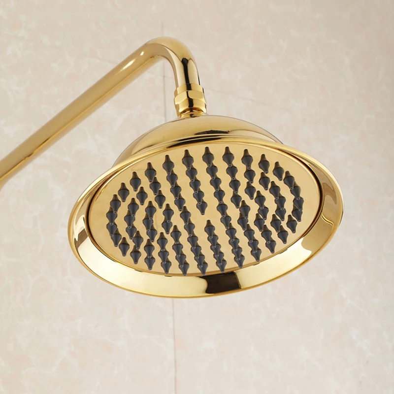 Vidric Shower Faucets Luxury Gold Bathroom Rainfall Shower Faucet Set Mixer Tap With Hand Sprayer Wall Mounted Bath Shower He
Vidric Shower Faucets Luxury Gold Bathroom Rainfall Shower Faucet Set Mixer Tap With Hand Sprayer Wall Mounted Bath Shower He