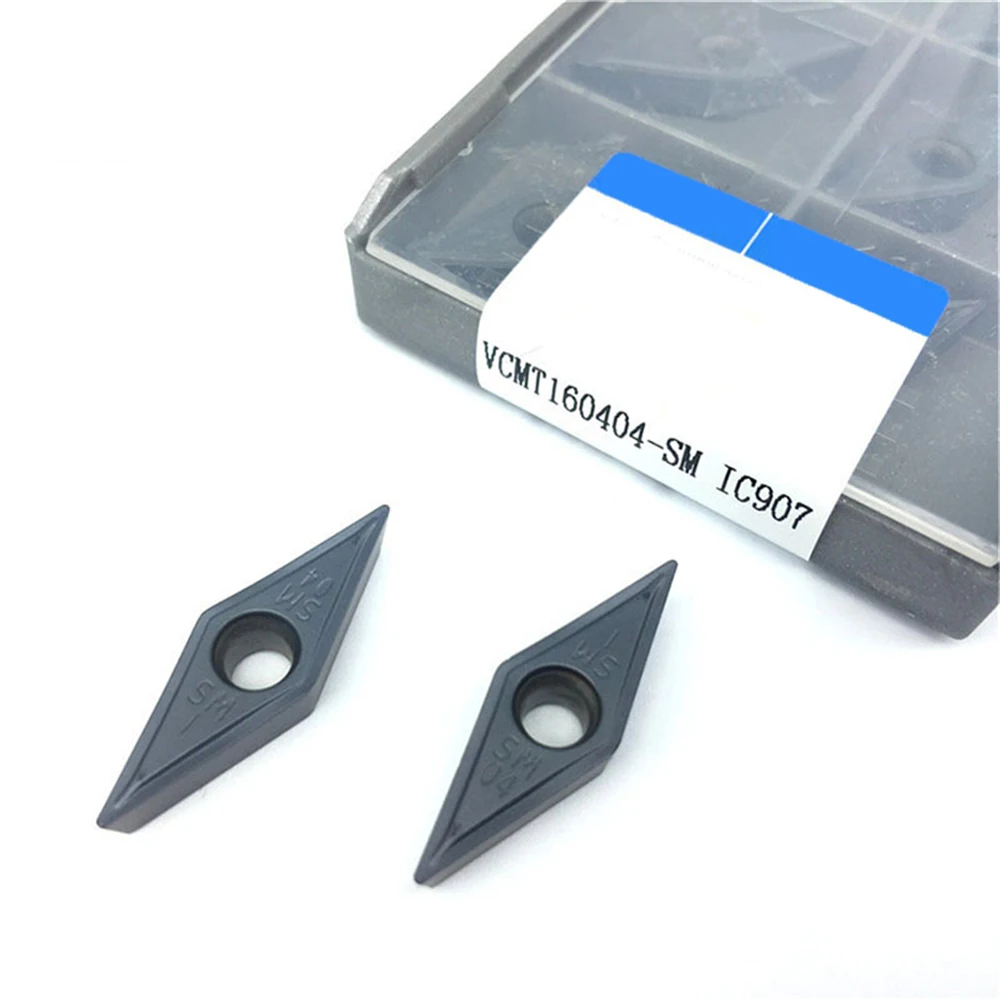 VCMT160404 SM IC907 Internal Turning Tool CNC Carbide Insert VCMT 160404 Turning Tools Blade Cutter Lathe Blade Tokarnyy
VCMT160404 SM IC907 Internal Turning Tool CNC Carbide Insert VCMT 160404 Turning Tools Blade Cutter Lathe Blade Tokarnyy