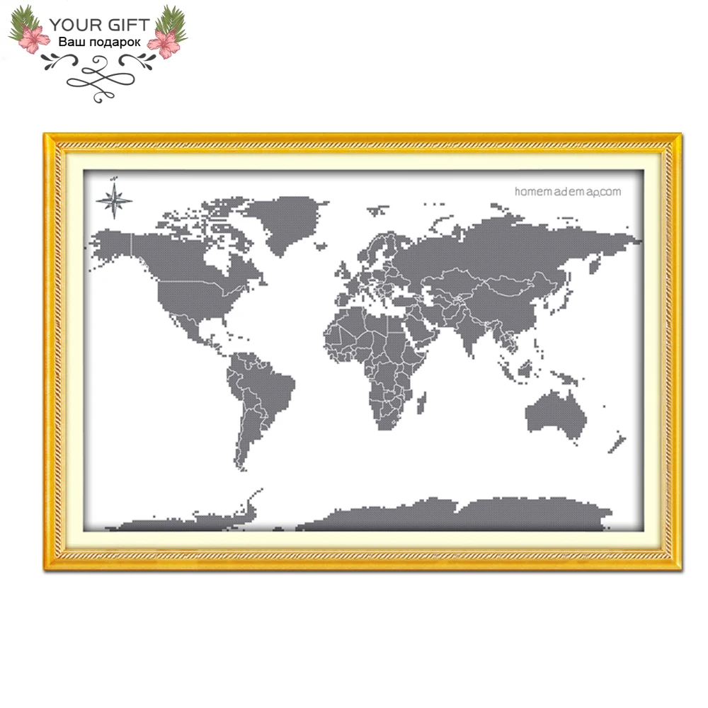 Your Gift 14CT 11CT Counted and Stamped World Map Needlework Needlepoint Embroidery DIY Cross Stitch kits for Home Decor J273
Your Gift 14CT 11CT Counted and Stamped World Map Needlework Needlepoint Embroidery DIY Cross Stitch kits for Home Decor J273