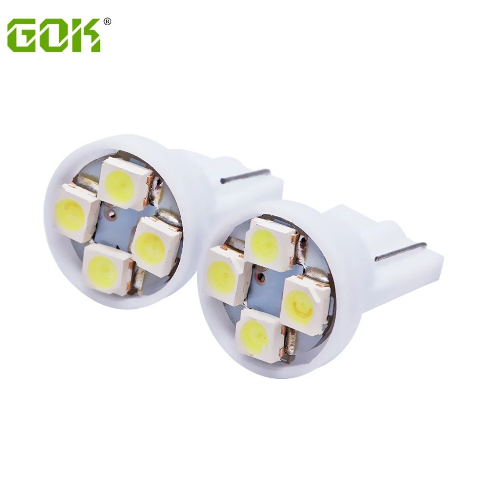 T10 led 4Smd smd светильник автомобильный Led авто W5w 194 4smd 4led 3528 1210 клиновидная лампа