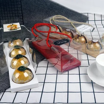 100pcs/lot Transparent Egg Yolk Crisp Packaging Box Portable Cake Gift Box 3/4 Round grid Paper Box With Handle
100pcs/lot Transparent Egg Yolk Crisp Packaging Box Portable Cake Gift Box 3/4 Round grid Paper Box With Handle