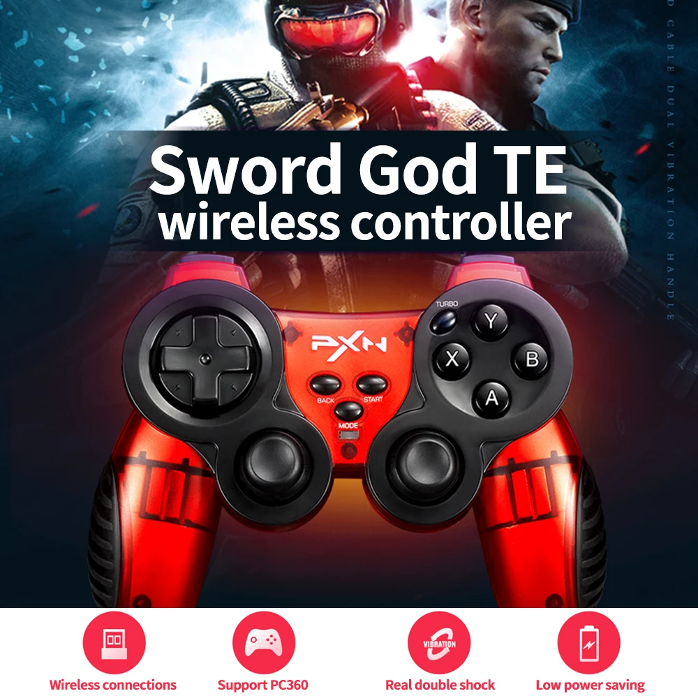 ТВ геймпад usb компьютерный ПК Беспроводная игровая консоль steam на android в реальном