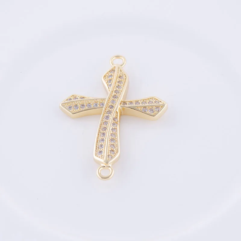 5pcs Trendy Jewelry Vintage Zircon Crosses Charms For Bracelets Jewelry Making Diy Copper Micro Pave Connectors Charms Wholesale
5pcs Trendy Jewelry Vintage Zircon Crosses Charms For Bracelets Jewelry Making Diy Copper Micro Pave Connectors Charms Wholesale