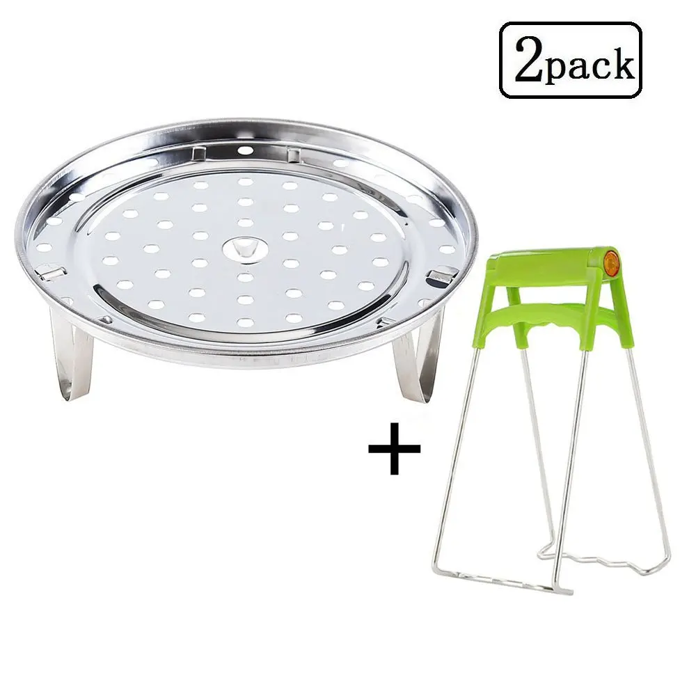 Stainless Steel Steam basket Rack with Foldable Dish Plate Gripper for Instant Pot Accessories Pressure Cooker Food Steamer
Stainless Steel Steam basket Rack with Foldable Dish Plate Gripper for Instant Pot Accessories Pressure Cooker Food Steamer