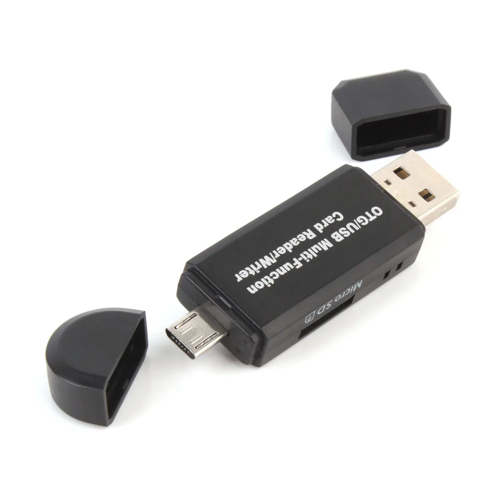 

micro sd card reader usb MINI USB 2.0 +OTG Micro SD/SDXC TF Card Reader Adapter U Disk Lightweight Portable Memory z6