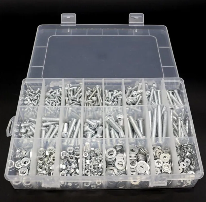 24 Kinds Screw Nut Gasket Set M3 M4 M5 M6 Home DIY Repair Tool Parts Accessories
24 Kinds Screw Nut Gasket Set M3 M4 M5 M6 Home DIY Repair Tool Parts Accessories