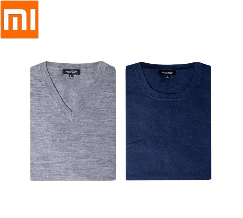 Xiaomi youpin PROEASE 100% wool sweater men V neck round neck Light warm Moisture absorbing friendly skin Knitted sweater Shirt
Xiaomi youpin PROEASE 100% wool sweater men V neck round neck Light warm Moisture absorbing friendly skin Knitted sweater Shirt
