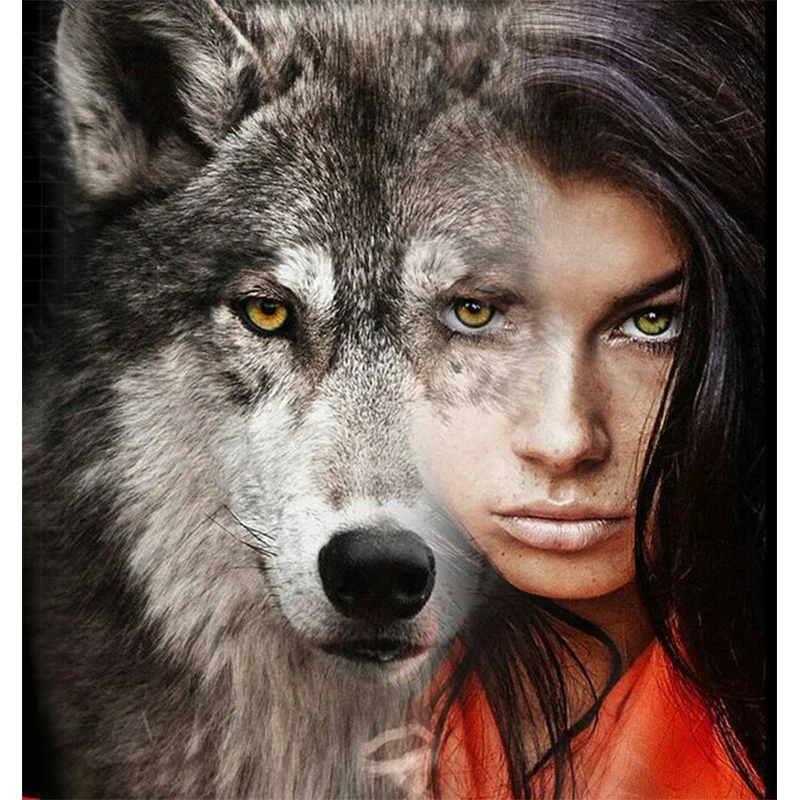 5D Diy diamond painting cross stitch "Beauty Girl Wolf" Full Square stone Diamond embroidery Needlework Rhinestone Mosaic Crafts
5D Diy diamond painting cross stitch "Beauty Girl Wolf" Full Square stone Diamond embroidery Needlework Rhinestone Mosaic Crafts