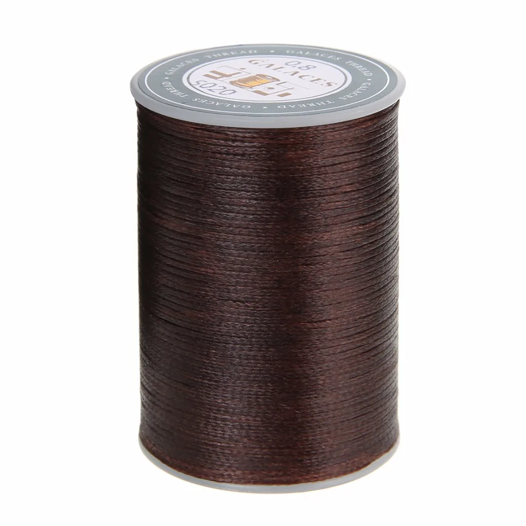 Polyester Microfiber Waxed Thread 0.8mm DIY Waxed Thread Cord String Leather Sewing Hand Wax Stitching For Arts Crafts Shoe Hat
