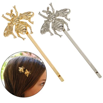 2 PCS Girl Style Exquisite Gold Silver Bee Hairpin Side Hair Clip Elegant Pliers Sweet Headwear Hair Accessories
2 PCS Girl Style Exquisite Gold Silver Bee Hairpin Side Hair Clip Elegant Pliers Sweet Headwear Hair Accessories