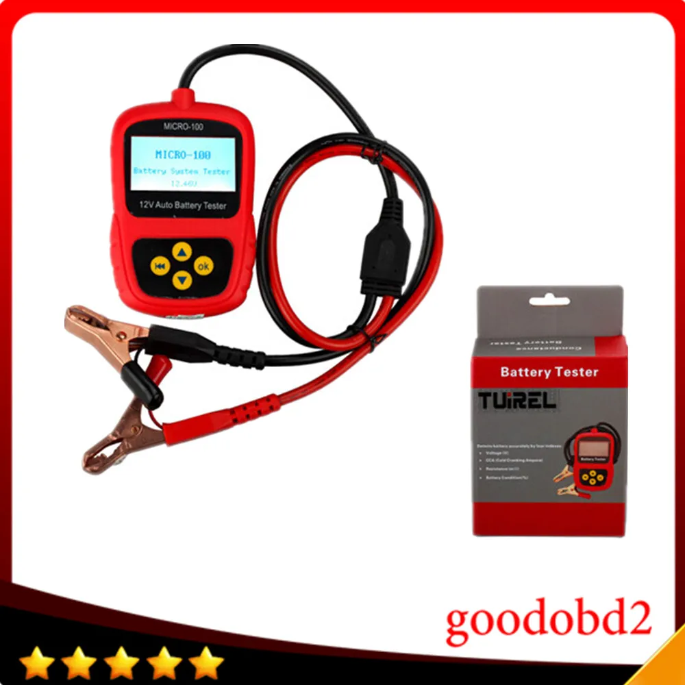 12V Car battery tester MICRO-100 Battery Load Digital Battery Tester Battery Conductance & Electrical System Analyzer 30-100AH
12V Car battery tester MICRO-100 Battery Load Digital Battery Tester Battery Conductance & Electrical System Analyzer 30-100AH