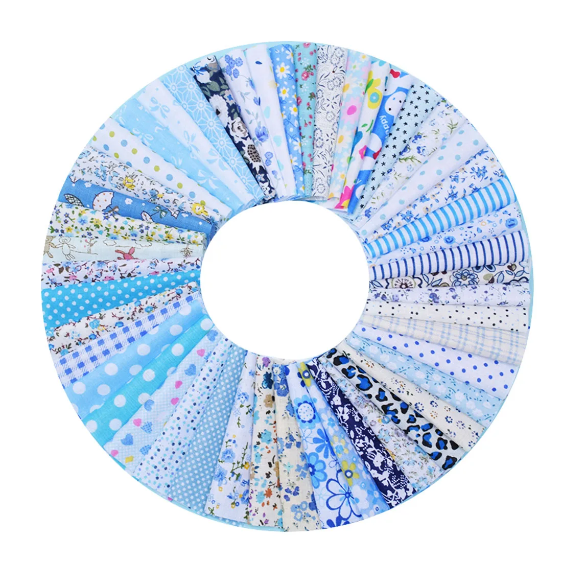 50Pcs Blue Multi Style 10cmx10cm Printed Cotton Patchwork Fabric Sewing Quilting Fabrics for Needlework Handmade Material
50Pcs Blue Multi Style 10cmx10cm Printed Cotton Patchwork Fabric Sewing Quilting Fabrics for Needlework Handmade Material